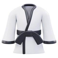3D Taekwondo Uniform with Black Belt