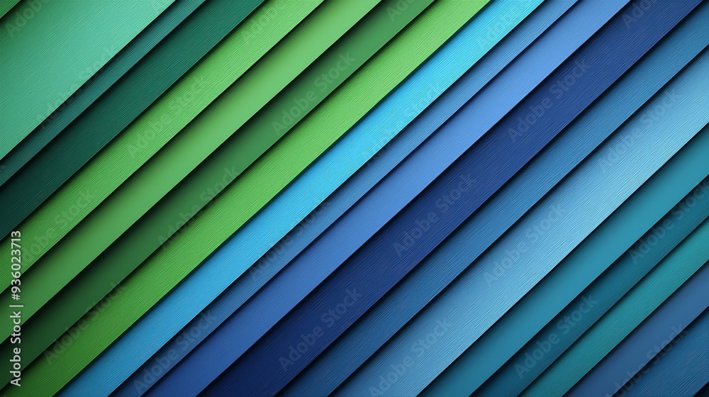 Leinwandbilder A dynamic and modern abstract background with an alternating pattern of blue and white stripes. The textured surface adds depth and dimension.