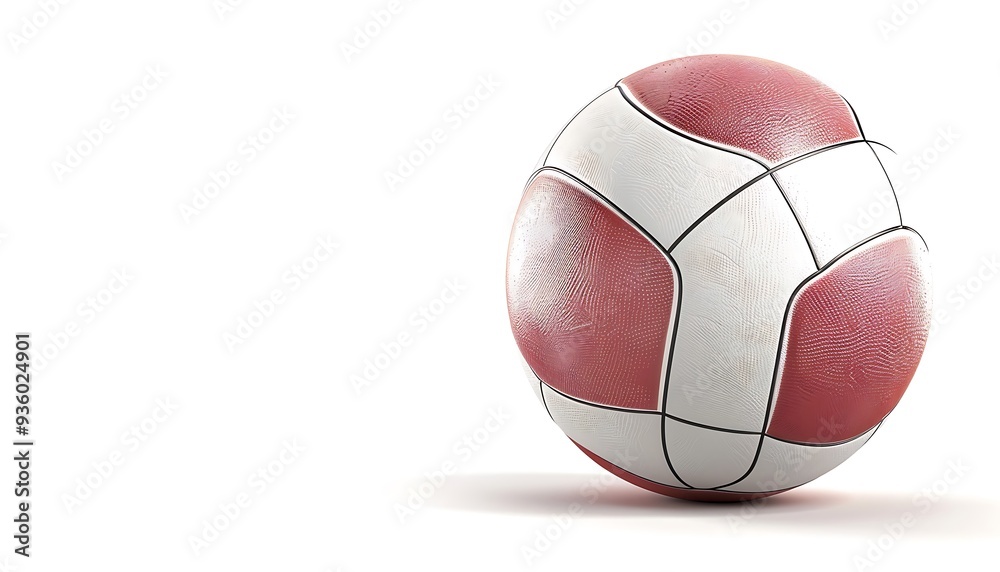 Wall mural volleyball isolated on white background