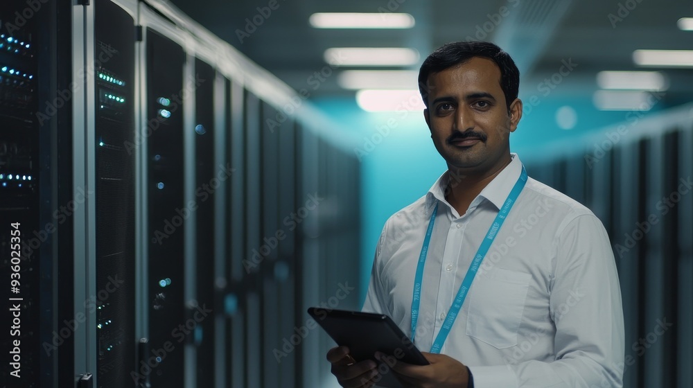 Poster ensures compliance with regulations to protect data center assets, data center security analyst moni