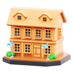 3D Bavarian House Traditional Design