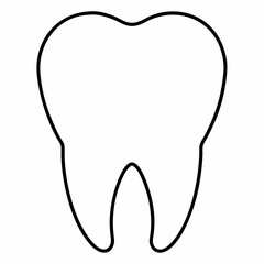 tooth isolated on white