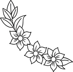 Explore the world of flowers with our hand drawn floral illustration coloring book for children
