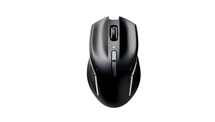 only the isolated top view gaming mouse on PNG