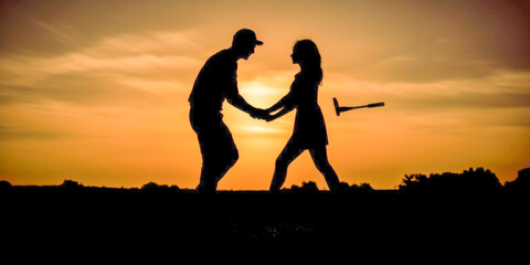 Obraz premium A happy couple spending time together