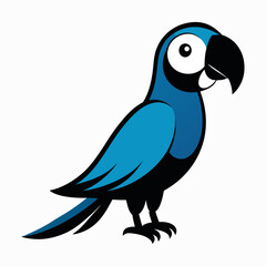 Obraz premium Cartoon Parrot Pointing