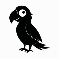 Obraz premium Cartoon Parrot Pointing