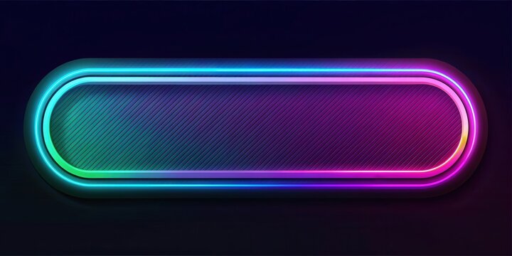 Neon tab button with abstract design perfect for lower third graphics, neon, tab, button, abstract, design, lower third
