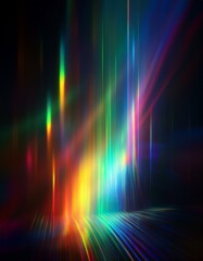 Colorful rainbow streaks holographic prismatic effects for background or overlay