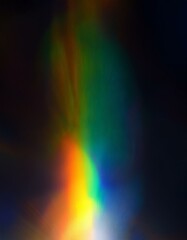 Colorful rainbow streaks holographic prismatic effects for background or overlay