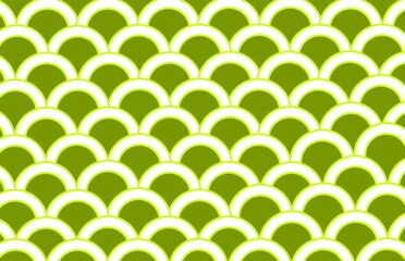 seamless pattern with green and white circles, green illustration, green background, green wallpaper, seamless pattern with circles, scales, fish