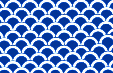 pattern, seamless pattern with blue and white circles, blue illustration, blue background, blue wallpaper, seamless pattern with circles, scales, fish