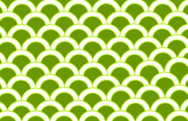 Green background, green pattern, abstract background, abstract pattern, abstract pattern with circles, green ornament, Scales, petal, cloud, card, wrapping, fabric, background, paper, design, art