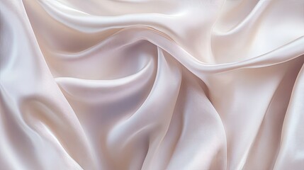 Fototapeta premium Silky, flowing fabric background with elegant, soft folds and a luxurious texture.