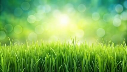 Obraz premium Green grass background with empty space for text