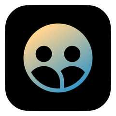 Vector people, community, user group icon. Black, white background. Perfect for app and web interfaces, infographics, presentations, marketing, etc.