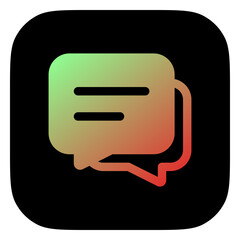 Vector messages, conversation, group chat icon. Black, white background. Perfect for app and web interfaces, infographics, presentations, marketing, etc.