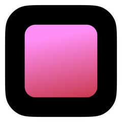 Editable vector stop button icon. Black, transparent white background. Part of a big icon set family. Perfect for web and app interfaces, presentations, infographics, etc