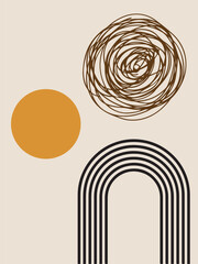 Abstract art for decoration and collection, printable and easy to edit