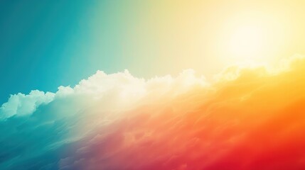 Sunlight and clouds color background 