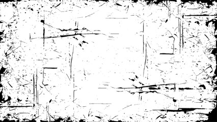Obraz premium Scratched and cracked grunge urban Background Texture Vector. Dust overlay distress grainy grungy effect.Grunge dirty texture background overlay. Abstract grunge texture design on a white background. 