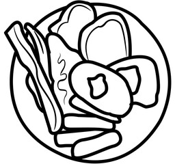 morning breakfast menu outline