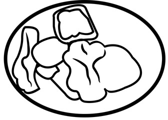 morning breakfast menu outline