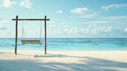 Beachfront Swing Overlooking Ocean