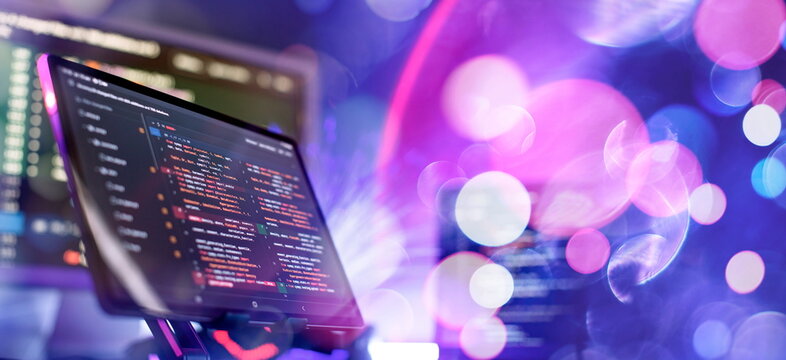 Project managers work new idea. Mobile app developer. Innovative