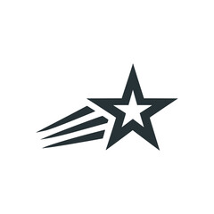 fast star logo vector illustration template design