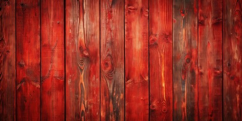 Fototapeta premium Red wood texture background with worn old panels, perfect for rustic or vintage designs