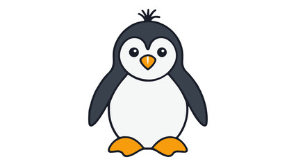 cartoon penguin vector illustration sign/icon/symbol 