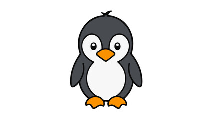 cartoon penguin vector illustration sign/icon/symbol 