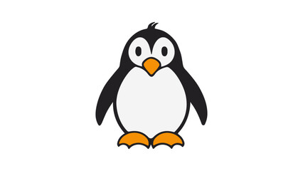 penguin on a white background