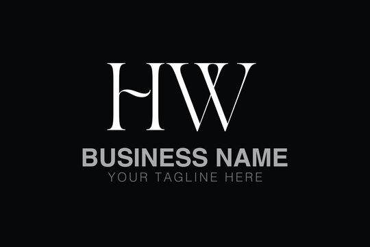 HW H hw initial logo | initial based abstract modern minimal creative logo, vector template image. luxury logotype logo, real estate homie logo. typography logo. initials logo