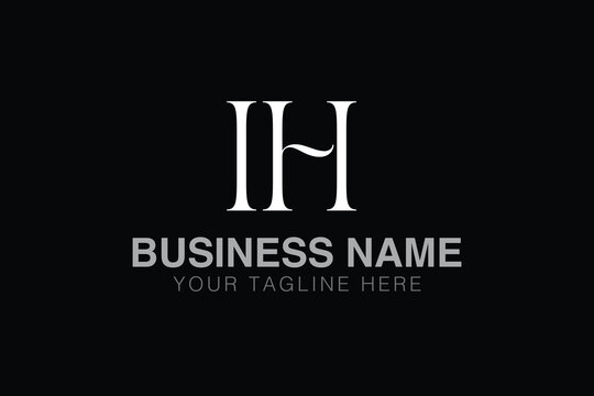 IH I ih initial logo | initial based abstract modern minimal creative logo, vector template image. luxury logotype logo, real estate homie logo. typography logo. initials logo