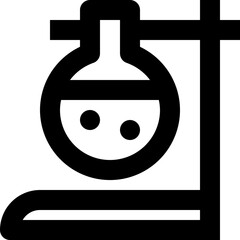 laboratory black outline icon