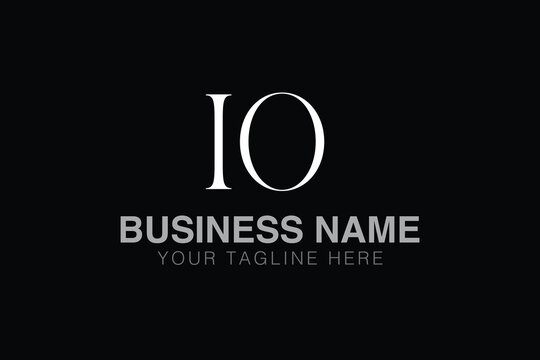 IO I io initial logo | initial based abstract modern minimal creative logo, vector template image. luxury logotype logo, real estate homie logo. typography logo. initials logo