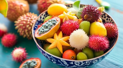 A Bowl of Tropical Fruit