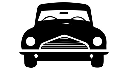 black silhouette car