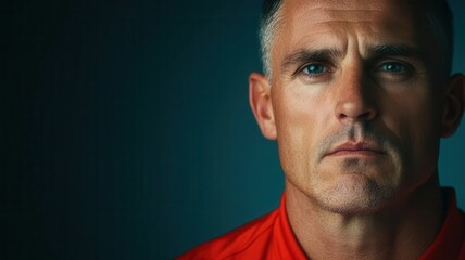 Obraz premium A closeup of a coach s expression during an intense game, capturing the emotion and pressure of sports leadership