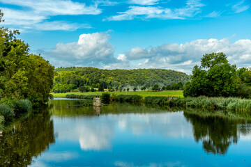 Unterwegs mit dem Fahrrad auf einen Teil der Werratal-Radweg Etappe von der Hörschel bei Eisenach bishin nach Eschwege - Thüringen - Deutschland