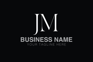 JM J jm initial logo | initial based abstract modern minimal creative logo, vector template image. luxury logotype logo, real estate homie logo. typography logo. initials logo