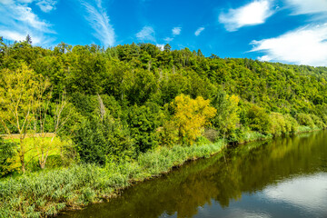 Unterwegs mit dem Fahrrad auf einen Teil der Werratal-Radweg Etappe von der Hörschel bei Eisenach bishin nach Eschwege - Thüringen - Deutschland