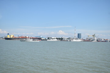 Indonesian National Army Navy base in the city of Surabaya. This base is a large warship base
navy, army, soldier, s