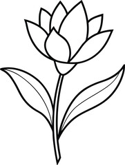 A delightful coloring book with beautiful flowers for kids
