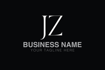 JZ J jz initial logo | initial based abstract modern minimal creative logo, vector template image. luxury logotype logo, real estate homie logo. typography logo. initials logo