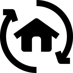 resell black solid icon