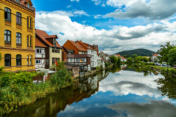 Unterwegs mit dem Fahrrad auf einen Teil der Werratal-Radweg Etappe von der Hörschel bei Eisenach bishin nach Eschwege - Thüringen - Deutschland