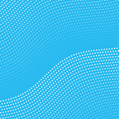 Abstract background with waves and dots. Vector banner. Background for poster, card, brochure, booklet, flyer. Geometric element for design. Blue gradient